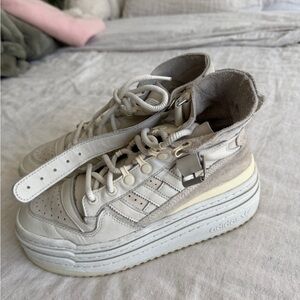 Adidas Women's Beige High-Top Sneakers